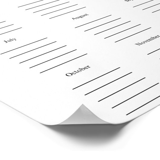 Birthday list poster (Hoek)