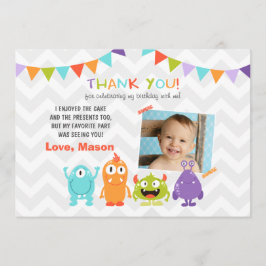 Birthday Little Monster Bedankt creditcard