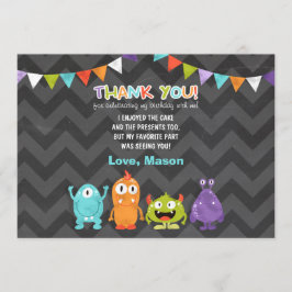Birthday Little Monster Bedankt creditcard