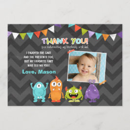 Birthday Little Monster Bedankt creditcard