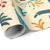 Birthday Lizard Wrapping Paper Cadeaupapier (Rol Hoek)