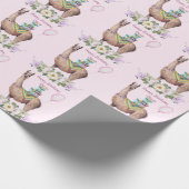Birthday Llama Cadeaupapier (Hoek)