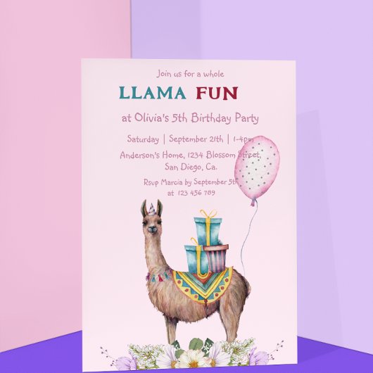 Birthday Llama Kaart