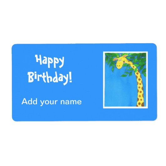 Birthday Lollipop Labels Party Favors Wrapper Labe (Voorkant)