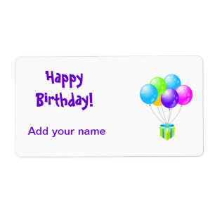Birthday Lollipop Labels Party Favors Wrapper Labe