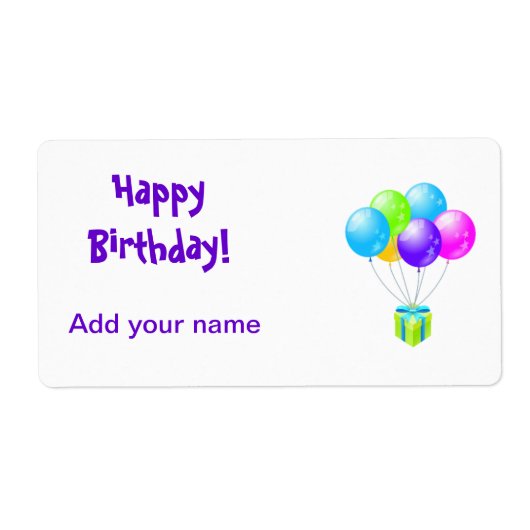 Birthday Lollipop Labels Party Favors Wrapper Labe (Voorkant)