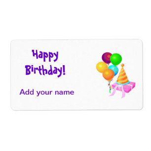 Birthday Lollipop Labels Party Favors Wrapper Labe