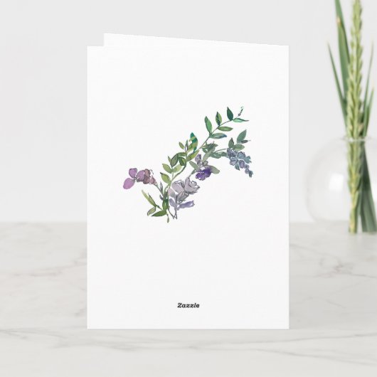 Birthday Lord Bless You Bijbelse Wild Flowers Kaart (Achterkant)