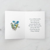 Birthday Lord Bless You Bijbelse Wild Flowers Kaart (Binnen)