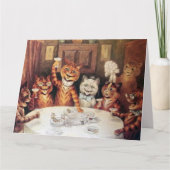 BIRTHDAY LOUIS WAIN OVERGEZET COOL CAT-KAART KAART (Voorkant)