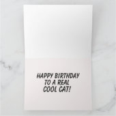 BIRTHDAY LOUIS WAIN OVERGEZET COOL CAT-KAART KAART (Binnen)