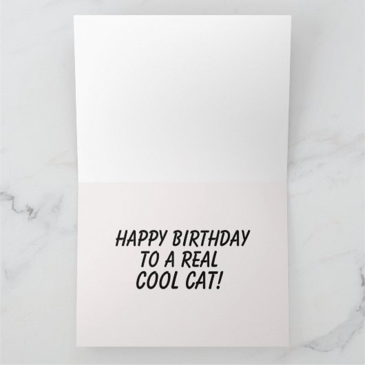 BIRTHDAY LOUIS WAIN OVERGEZET COOL CAT-KAART KAART (Binnen)