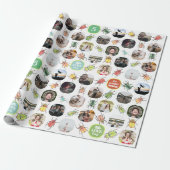 Birthday Lovebugs Photo Collage Cadeaupapier (Uitgerold)