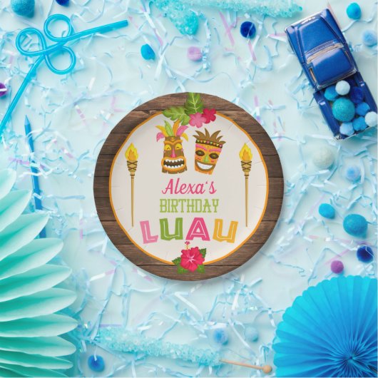 Birthday Luau - Bord papier (Feest)
