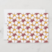 Birthday Luau Party Retro Style Pinup Kaart (Achterkant)