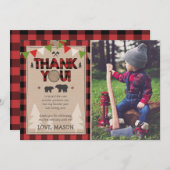 Birthday Lumberjack Hartelijk dank voor de kaart L (Voorkant / Achterkant)