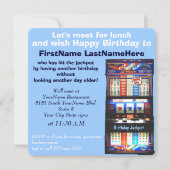 Birthday Luncheon Slot Machine Jackpot Kaart (Voorkant)