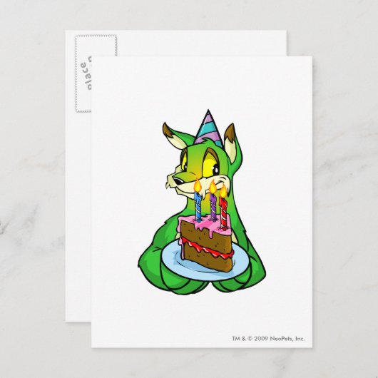 Birthday Lupe Briefkaart (Voorkant / Achterkant)