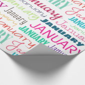 Birthday maand januari cadeaupapier (Hoek)