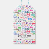 Birthday maand juli cadeaulabel (Voorkant)