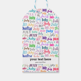 Birthday maand juli cadeaulabel