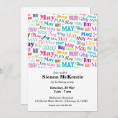 Birthday maand mei kaart (Voorkant / Achterkant)