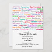 Birthday maand september kaart (Voorkant)