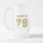Birthday Made in '79 Typografie Drink Matglas Bierpul (Links)
