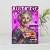 Birthday Magazine Hoesje Kaart (Staand voorkant)