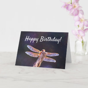 Birthday Magic Dragonfly Natuur Happy Birthday Kaart