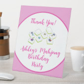 Birthday Mahjong PERSONALIZE Reclamebord Met Voetstuk (Insitu)
