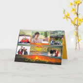 Birthday Mam 1738 Collage Wenskaart Kaart (Gele Bloem)