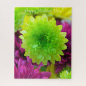 Birthday Mam. Jigzaag Puzzle Legpuzzel (Verticaal)