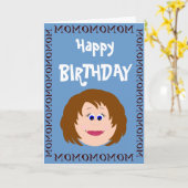 Birthday mam uit Daughter Kaart (Gele Bloem)