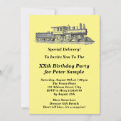 Birthday-Man Mannen van de stuurmachinemotor Kaart (Voorkant)