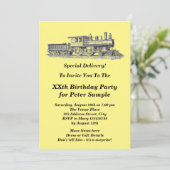 Birthday-Man Mannen van de stuurmachinemotor Kaart (Staand voorkant)