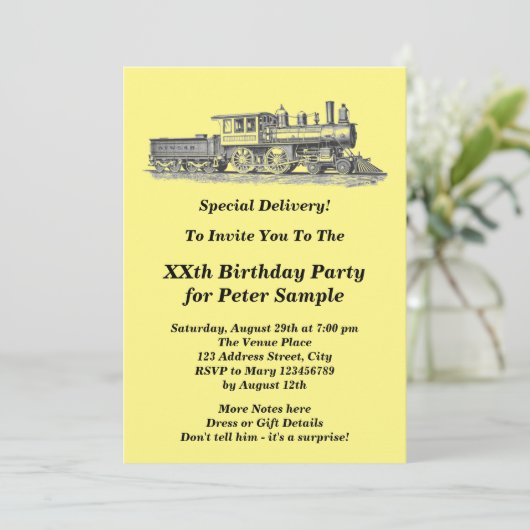 Birthday-Man Mannen van de stuurmachinemotor Kaart (Staand voorkant)