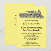 Birthday-Man Mannen van de stuurmachinemotor Kaart (Voorkant / Achterkant)