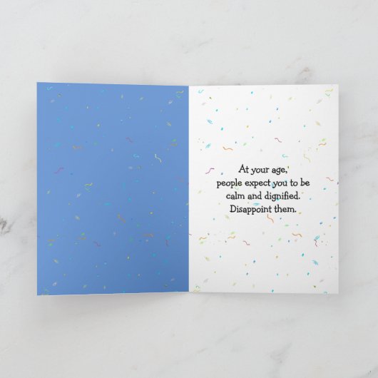 Birthday Man op partijballon Kaart (Binnen)