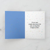 Birthday Man op partijballon Kaart (Binnen)