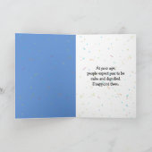 Birthday Man op partijballon Kaart (Binnen)