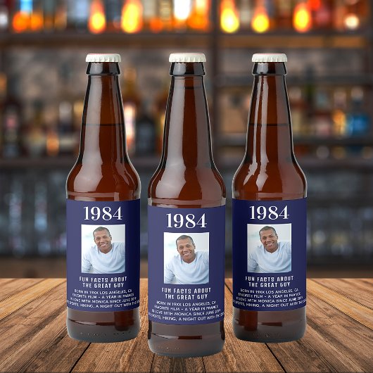 Birthday marvy blue foto maakt foto leuk feiten bi bier etiket