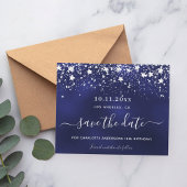 Birthday marvy blue save date party budget flyer