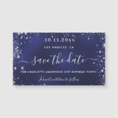 Birthday marvy blue Silver, met uitzondering van d (Voorkant)