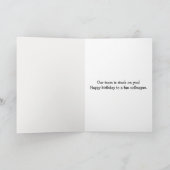 Birthday Medical Bandage Stick Figures People Kaart (Binnen)