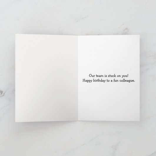 Birthday Medical Bandage Stick Figures People Kaart (Binnen)