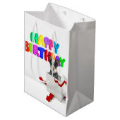 Birthday Medium Cadeauzakje (Voorkant Gekanteld)