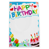 Birthday Medium Gift Bag Cadeauzakje (Voorkant)