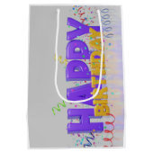 Birthday Medium Gift Bag Medium Cadeauzakje (Achterkant)