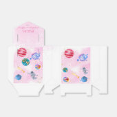 Birthday meisje buitenruimteschets bedankdoosjes (Uitgevouwen)